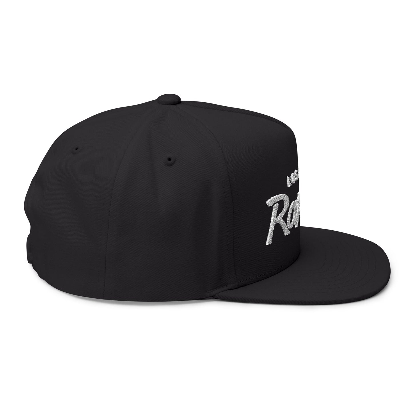 Embroidered Flat Bill Cap — Los Angeles Raptors Script Logo